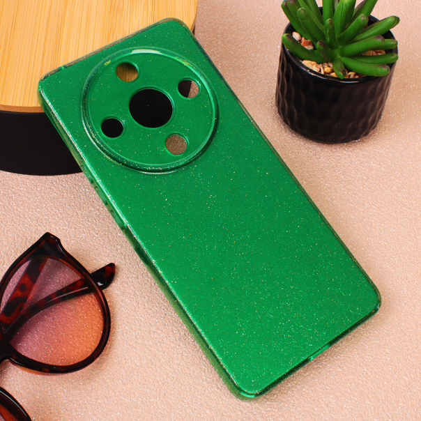 Maska za Honor Magic 6 Lite Sparkle Dust tamno zelena - 213889