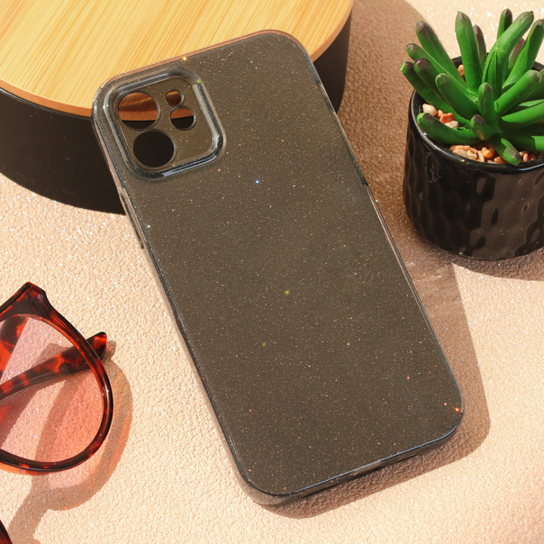 Maska za iPhone 12 6.1 Sparkle Dust crna - 208651