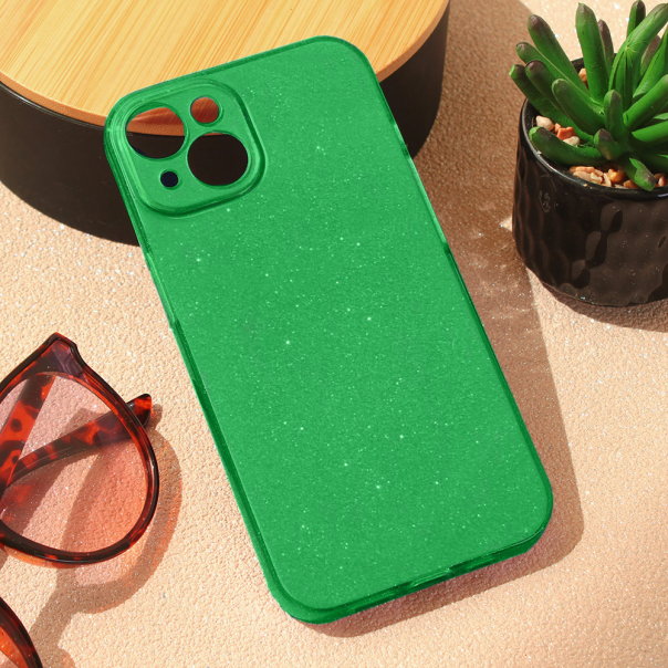 Maska za iPhone 15 6.1 Sparkle Dust zelena - 210518