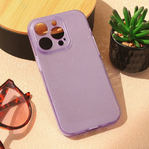 Maska za iPhone 15 Pro 6.1 Sparkle Dust ljubičasta - 209836
