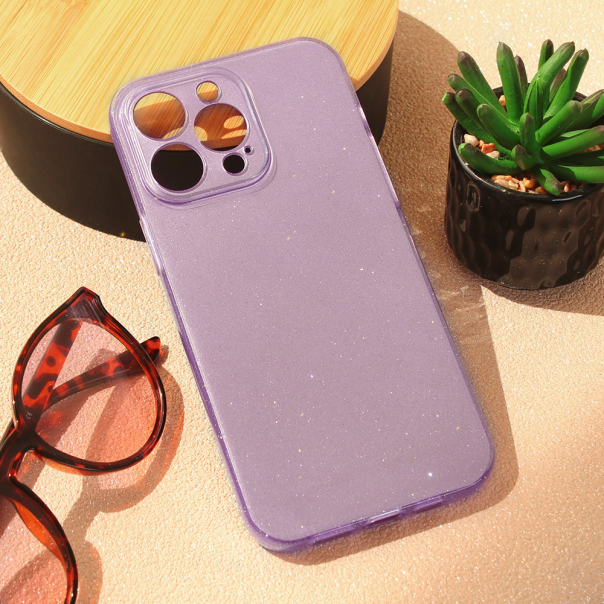 Maska za iPhone 15 Pro Max 6.7 Sparkle Dust ljubičasta - 209839