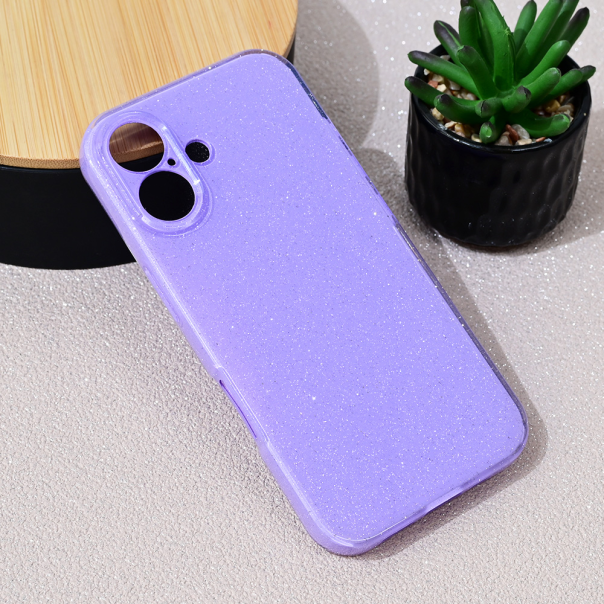 Maska za iPhone 16 6.1 Sparkle Dust ljubičasta - 217901