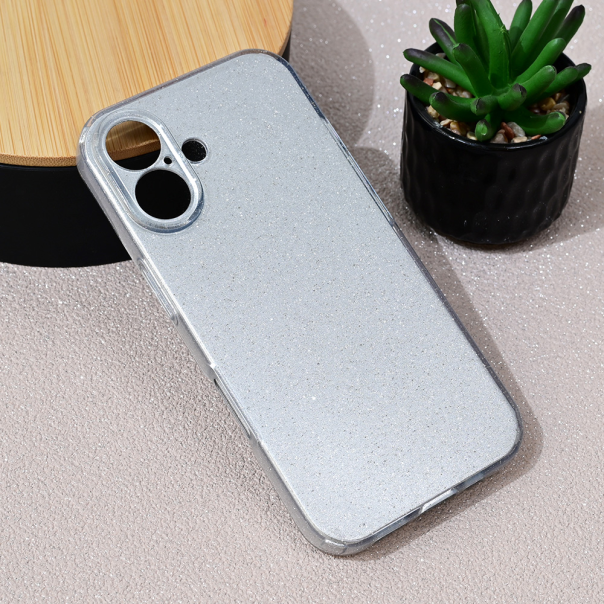 Maska za iPhone 16 6.1 Sparkle Dust srebrna - 217904