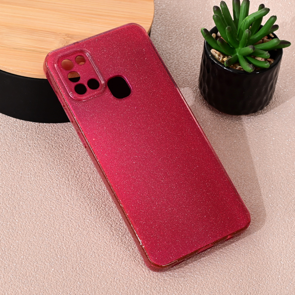 Maska za Samsung Galaxy A21s Sparkle Dust bordo - 215983