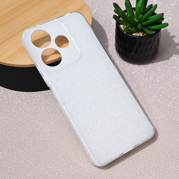 Maska za Xiaomi Redmi 13 4G Sparkle Dust bela - 221370