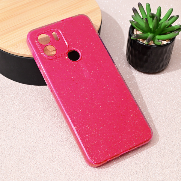 Maska za Xiaomi Redmi A1/A2 Sparkle Dust tamno pink - 217280