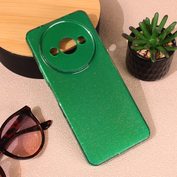 Maska za Xiaomi Redmi A3 Sparkle Dust zelena - 214199