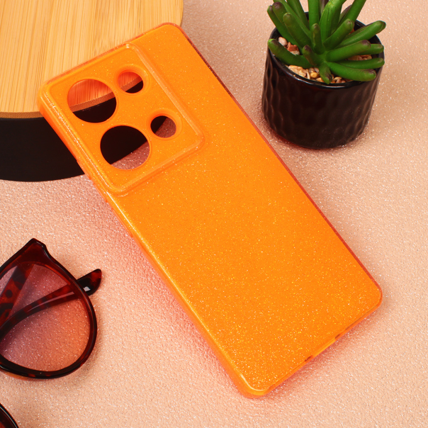 Maska za Xiaomi Redmi Note 13 Pro 4G narandžasto Sparkle Dust - 213884-1
