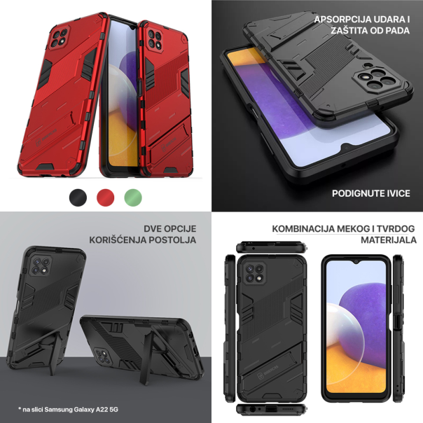 Maska za Xiaomi Redmi 12C Strong II zelena - 207594