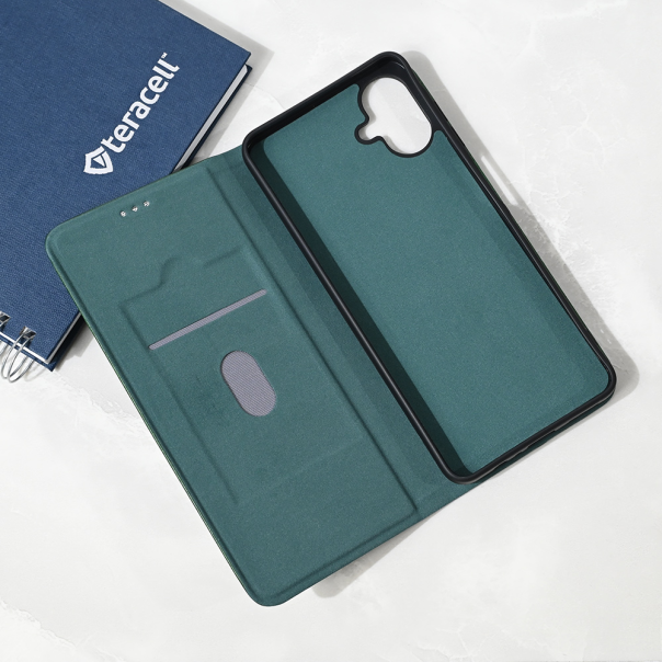 Maska za Samsung Galaxy A06/A07 Teracell Elegant Flip tamno zelena - 223770