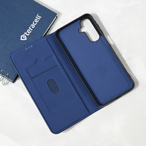 Maska za Samsung Galaxy A16/A17 Teracell Elegant Flip tamno plava - 223773