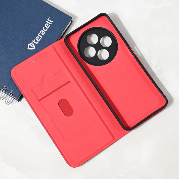 Maska za Xiaomi Redmi 14C/Redmi A4 Teracell Elegant Flip crvena - 223780