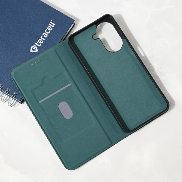 Maska za Xiaomi Redmi A5 4G EU 173mm Teracell Elegant Flip tamno zelena - 223786