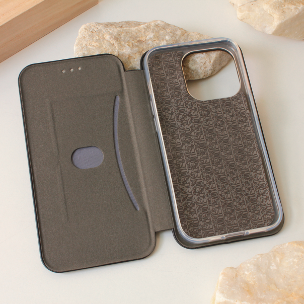 Maska za iPhone 15 Pro 6.1 Teracell Flip Cover crna - 210165