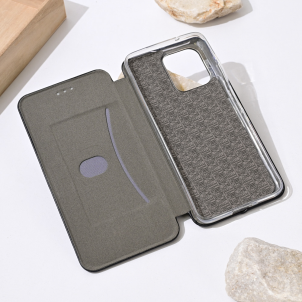 Maska za Motorola Edge 50 Neo Teracell Flip Cover crna - 218002