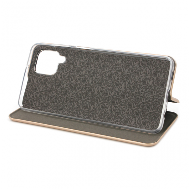 Maska za Samsung Galaxy A12 Teracell Flip Cover zlatna - 89631