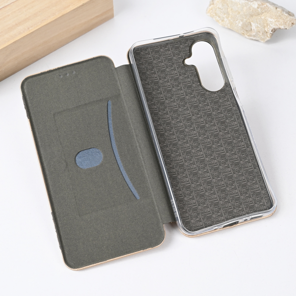 Maska za Samsung Galaxy A26 5G Teracell Flip Cover zlatna - 220918