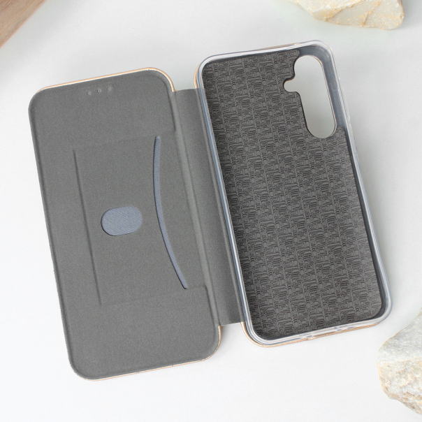 Maska za Samsung Galaxy A35 5G Teracell Flip Cover zlatna - 212844