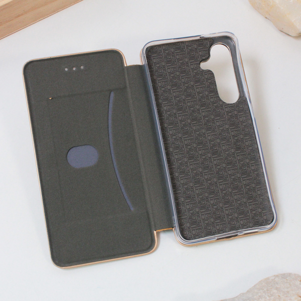 Maska za Samsung Galaxy S24 Teracell Flip Cover zlatna - 210890