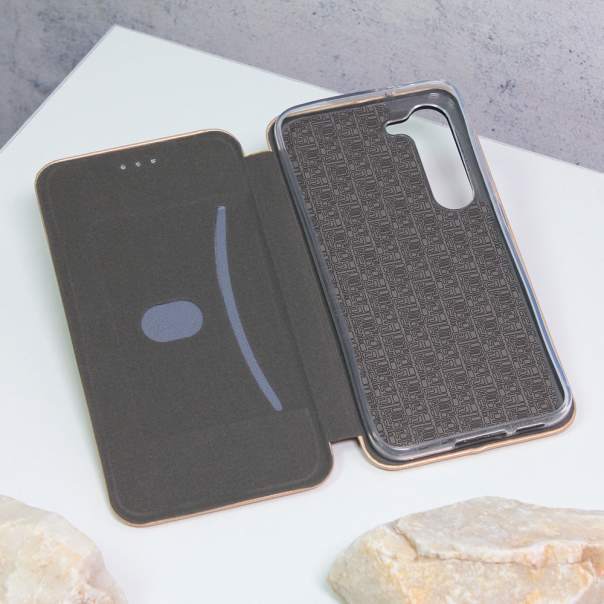 Maska za Samsung Galaxy S23 Teracell Flip Cover zlatna - 206194