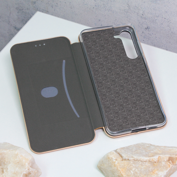 Maska za Samsung Galaxy S23 Plus Teracell Flip Cover zlatna - 206197