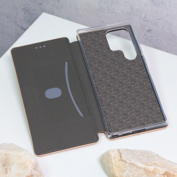 Maska za Samsung Galaxy S23 Ultra Teracell Flip Cover zlatna - 206200