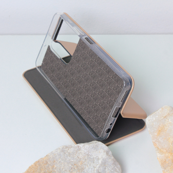 Torbica Teracell Flip Cover za Vivo Y22s/Y35 zlatna - 204838