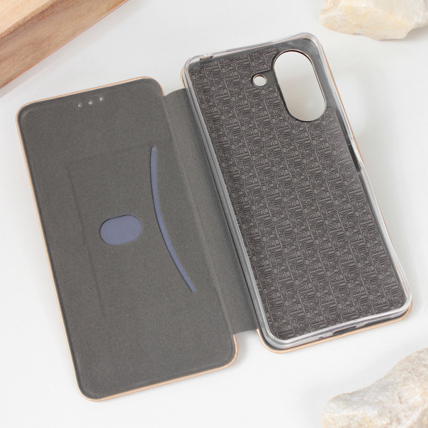 Torbica Teracell Flip Cover za Xiaomi Redmi 13C zlatna - 211205