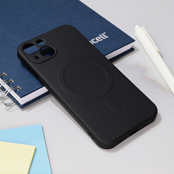 Maska za iPhone 13 6.1 Teracell Giulietta Magsafe crna - 218492