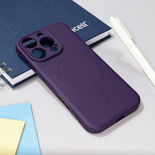 Maska za iPhone 16 Pro 6.3 Teracell Giulietta Magsafe tamno ljubičasta - 218536