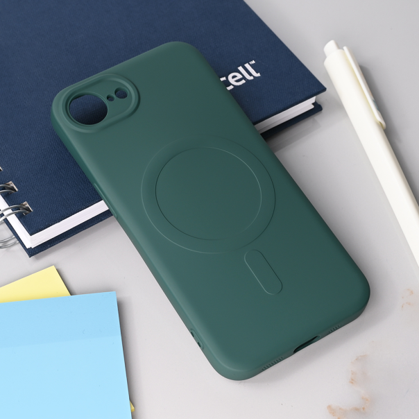 Maska za iPhone 16e 6.1 Teracell Giulietta Magsafe tamno zelena - 220923