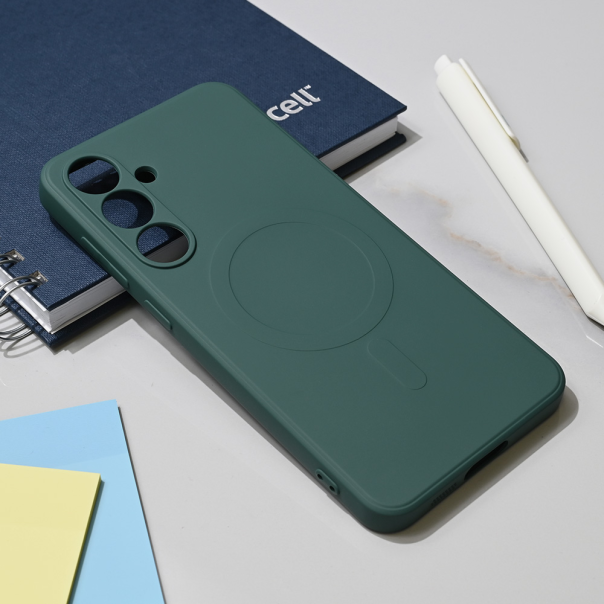 Maska za Samsung Galaxy S24 FE Teracell Giulietta Magsafe tamno zelena - 218561