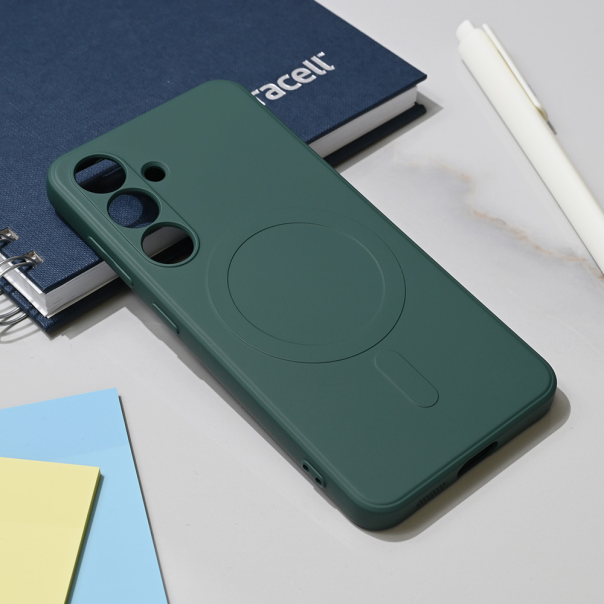 Maska za Samsung Galaxy S24 Teracell Giulietta Magsafe tamno zelena - 218575