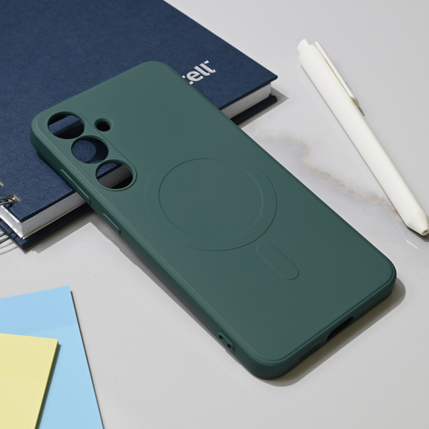 Maska za Samsung Galaxy S24 Plus Teracell Giulietta Magsafe tamno zelena - 218579