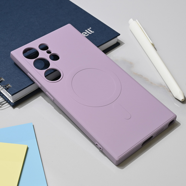 Maska za Samsung Galaxy S24 Ultra Teracell Giulietta Magsafe ljubičasta - 218581