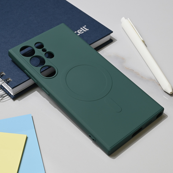 Maska za Samsung Galaxy S24 Ultra Teracell Giulietta Magsafe tamno zelena - 218583