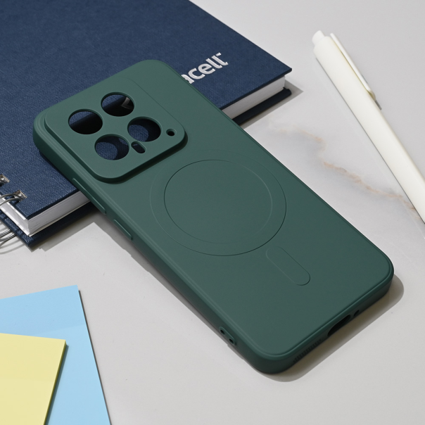 Torbica Teracell Giulietta Magsafe za Xiaomi 14 tamno zelena - 218585