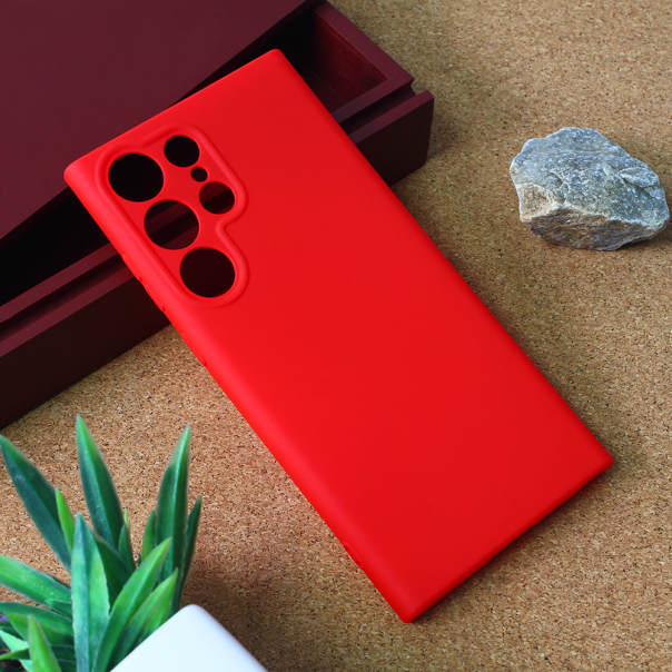 Maska za Samsung Galaxy S23 Ultra mat Teracell Giulietta crvena - 205454
