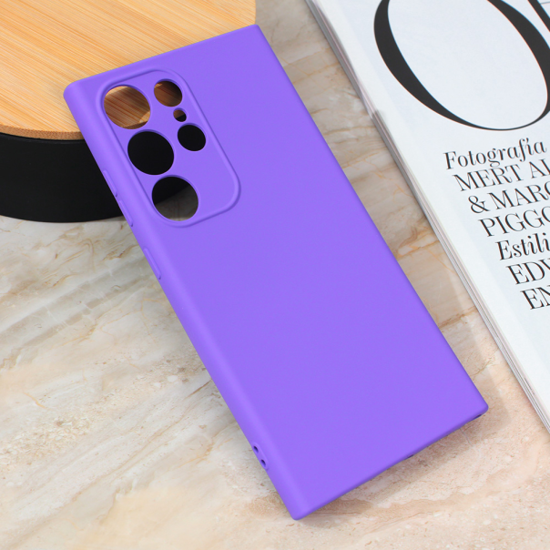 Maska za Samsung Galaxy S24 Ultra mat Teracell Giulietta ljubičasta - 211987