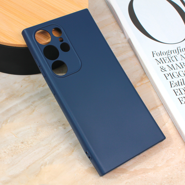 Maska za Samsung Galaxy S24 Ultra mat Teracell Giulietta tamno plava - 211990