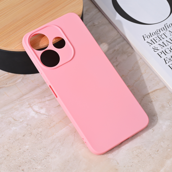 Maska za Xiaomi Redmi 13 mat Teracell Giulietta roze - 215656