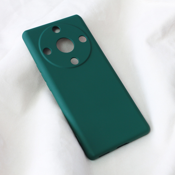 Maska za Honor Magic 5 Lite Teracell Soft Velvet tamno zelena - 206954