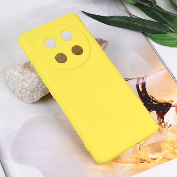 Maska za Honor Magic 7 Lite Teracell Soft Velvet žuta - 221657
