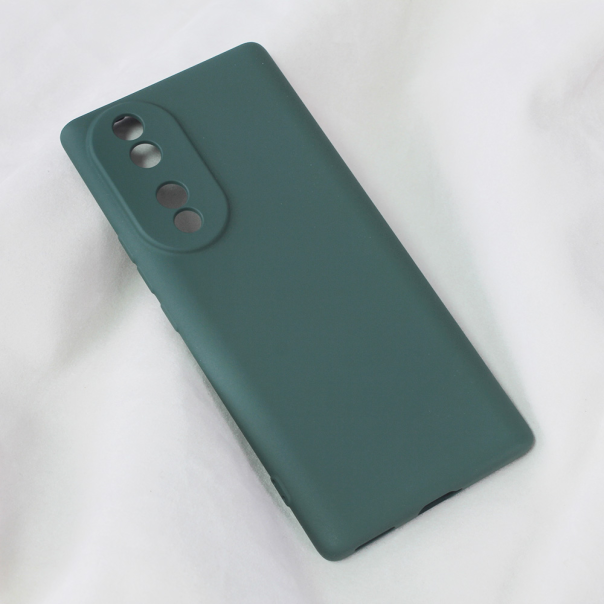 Maska za Huawei Honor 70 Teracell Soft Velvet tamno zelena - 206961
