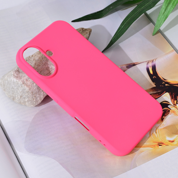 Torbica Teracell Soft Velvet za iPhone 16 6.1 pink - 216249