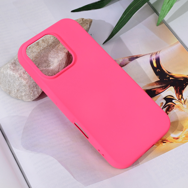 Maska za iPhone 16 Pro 6.3 Teracell Soft Velvet pink - 216258-1