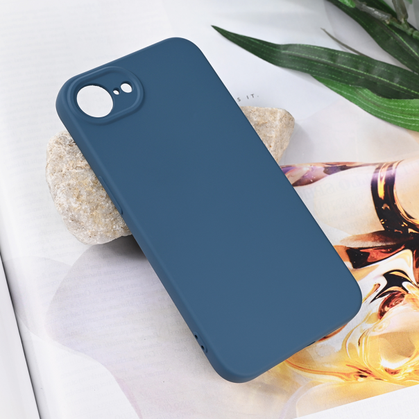 Maska za iPhone 16e 6.1 Teracell Soft Velvet plava - 220970