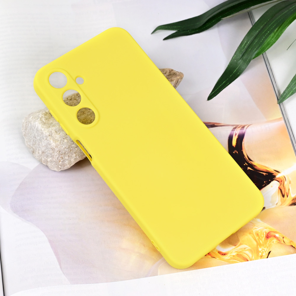 Maska za Samsung Galaxy A16 Teracell Soft Velvet žuta - 217549