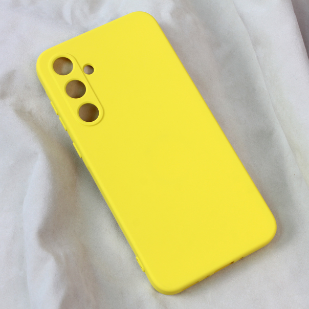 Maska za Samsung Galaxy A35 5G Teracell Soft Velvet žuta - 212638