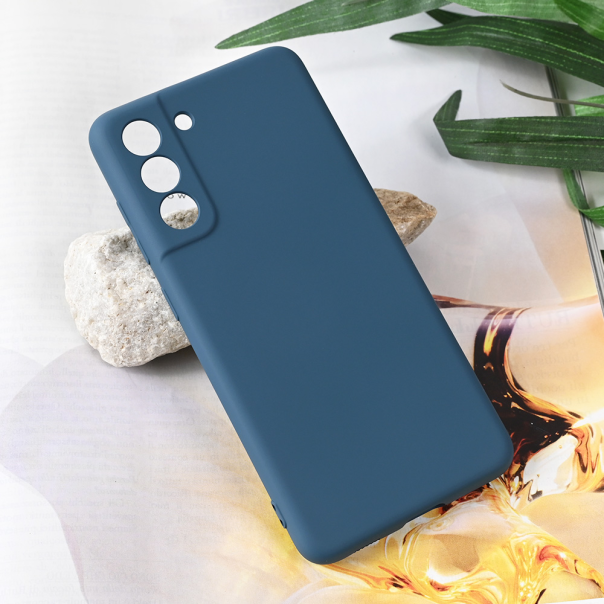 Maska za Samsung Galaxy S21 FE Teracell Soft Velvet plava - 221223